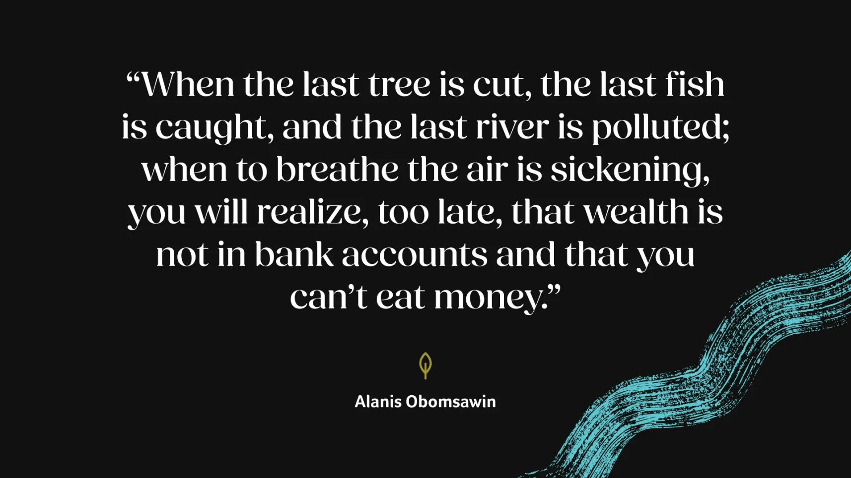 Alanis Obomsawin quote Stroud Accountants